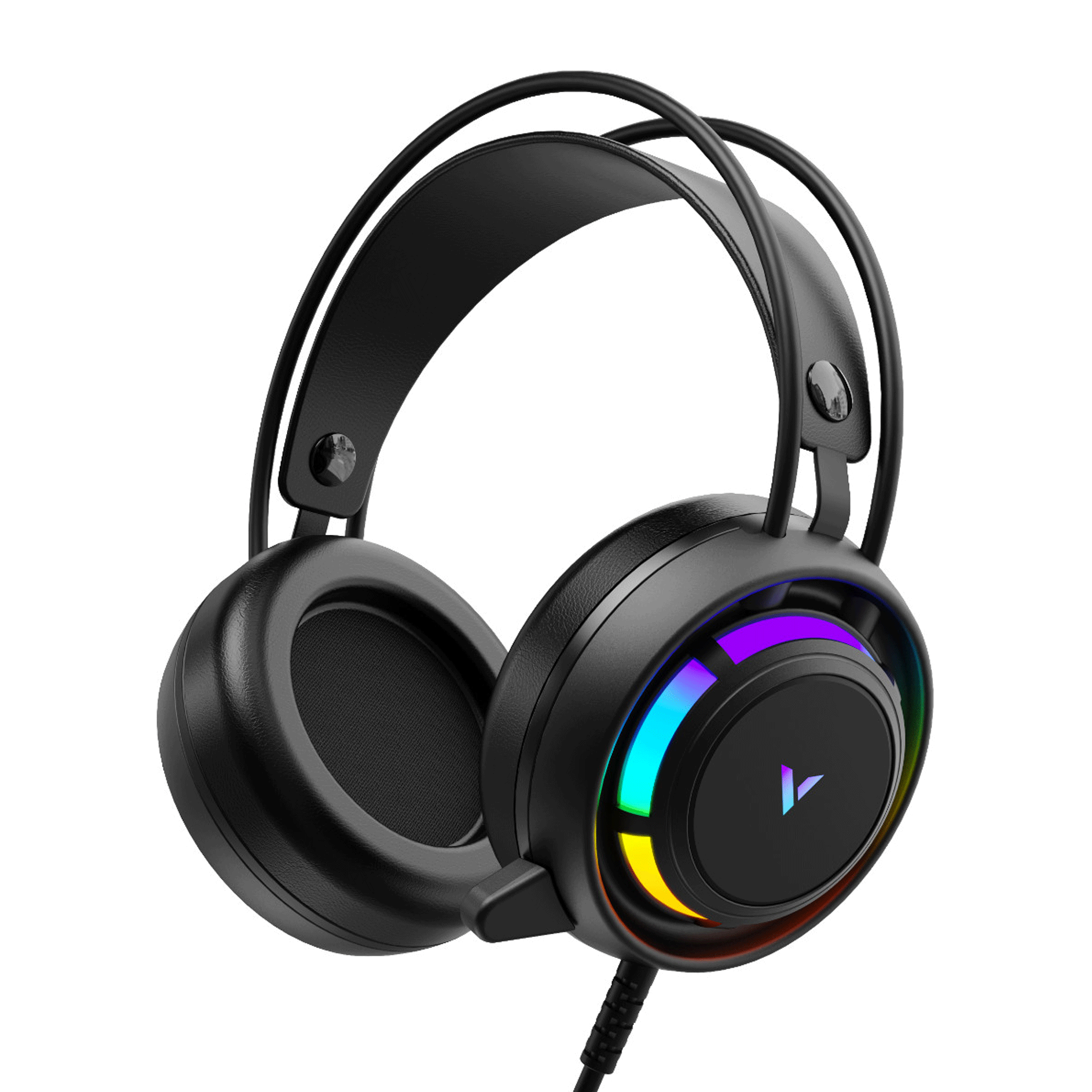 Tai nghe Rapoo VH360C RGB | Màu đen, mic ngắn