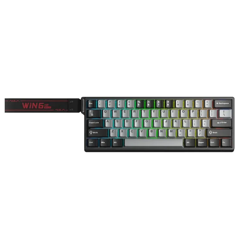 Bàn phím Gaming Rapid Trigger Aula WIN60HE Pro Xám đậm & Xám nhạt - Chính hãng | Xingyi, Magnetic Switch