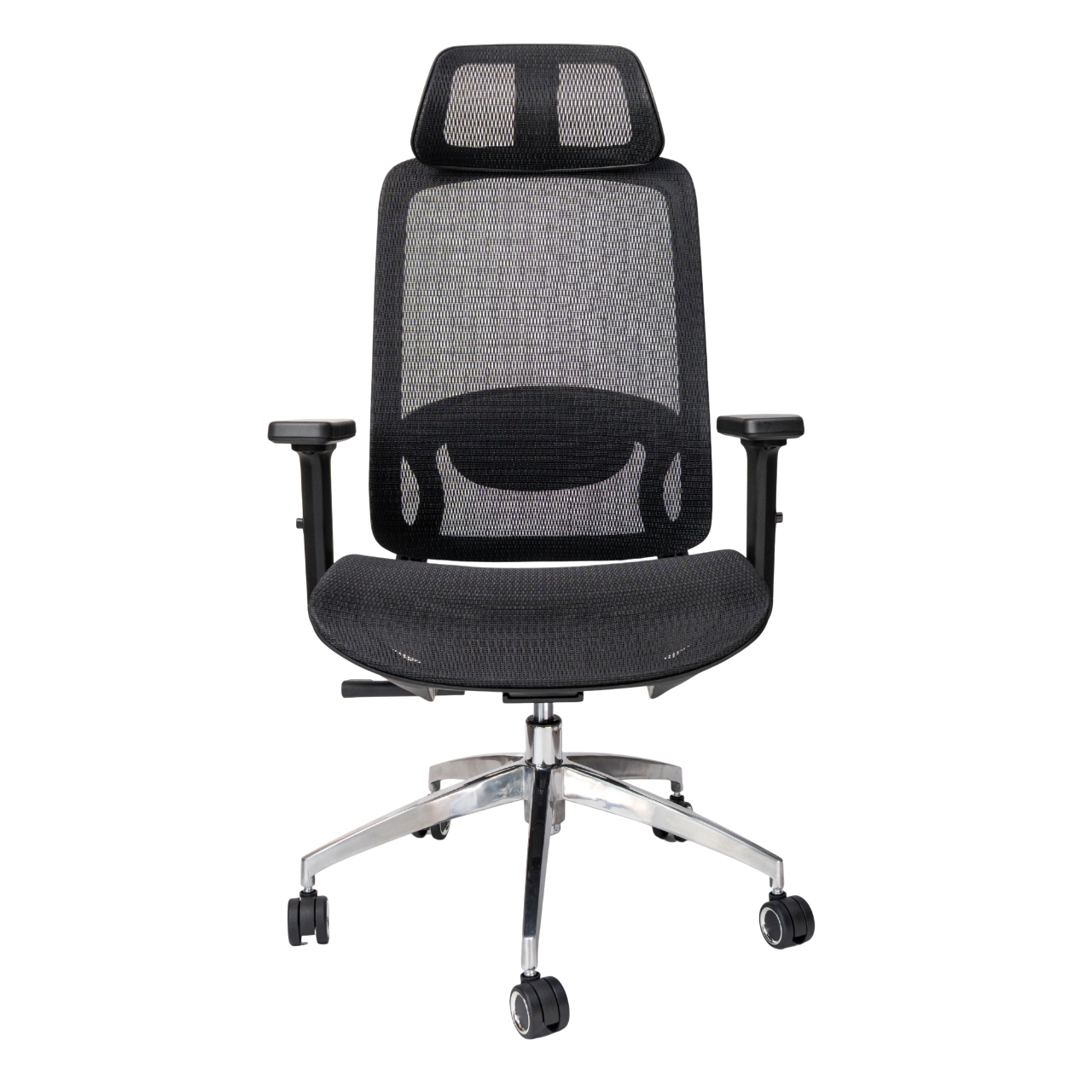 Ghế công thái học UPGEN Lumix (2025) | Khung đen, lưới đen