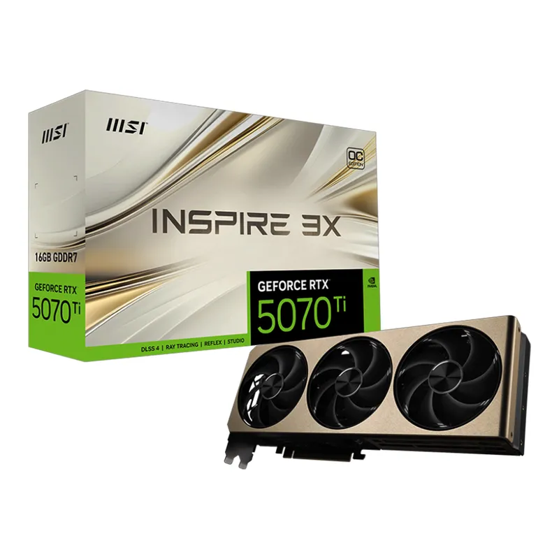 Card màn hình MSI RTX 5070 Ti 16G INSPIRE 3X OC PLUS