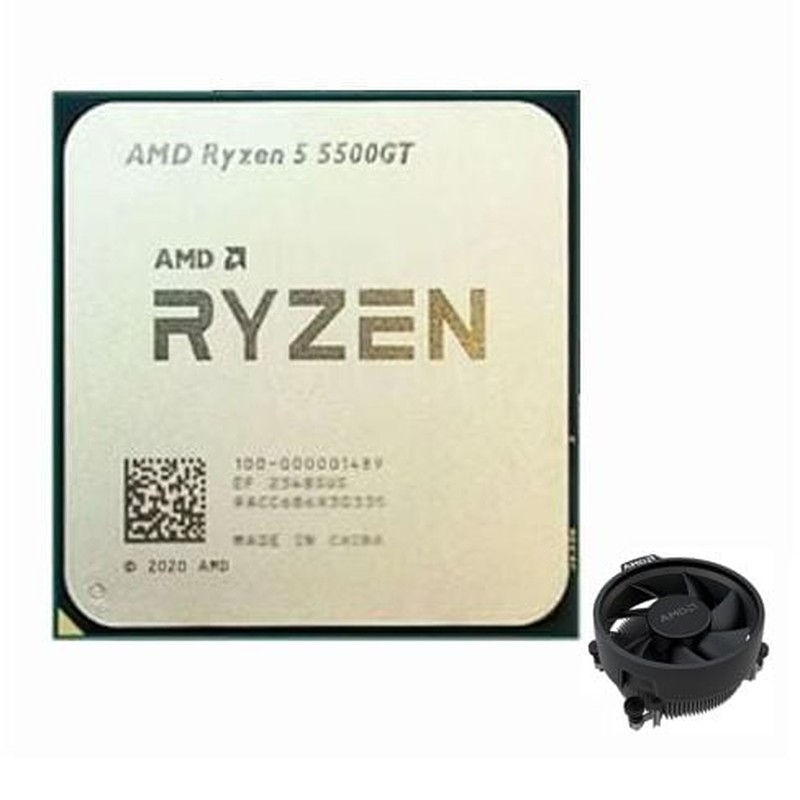 CPU AMD Ryzen 5 5500GT MPK + Fan (No box) Chính Hãng (100-100001489MPK)
