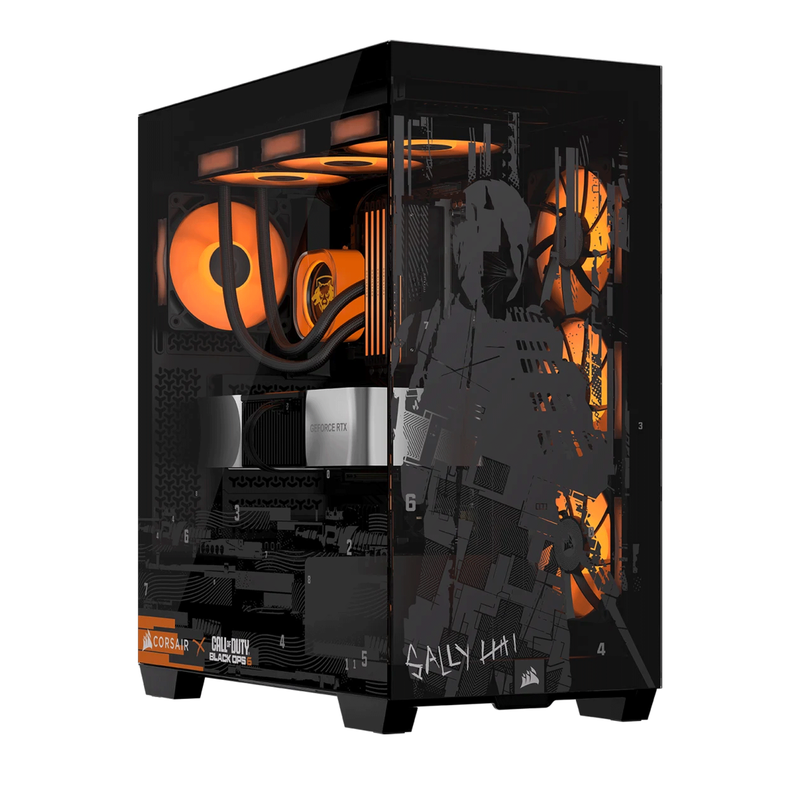 Vỏ case Gaming Corsair 3500X Mid-Tower Call Of Duty Black OPS | No Fan, Đen