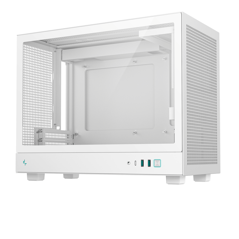 Vỏ case Deepcool CH160 Plus Micro ATX | không kèm Fan, Trắng