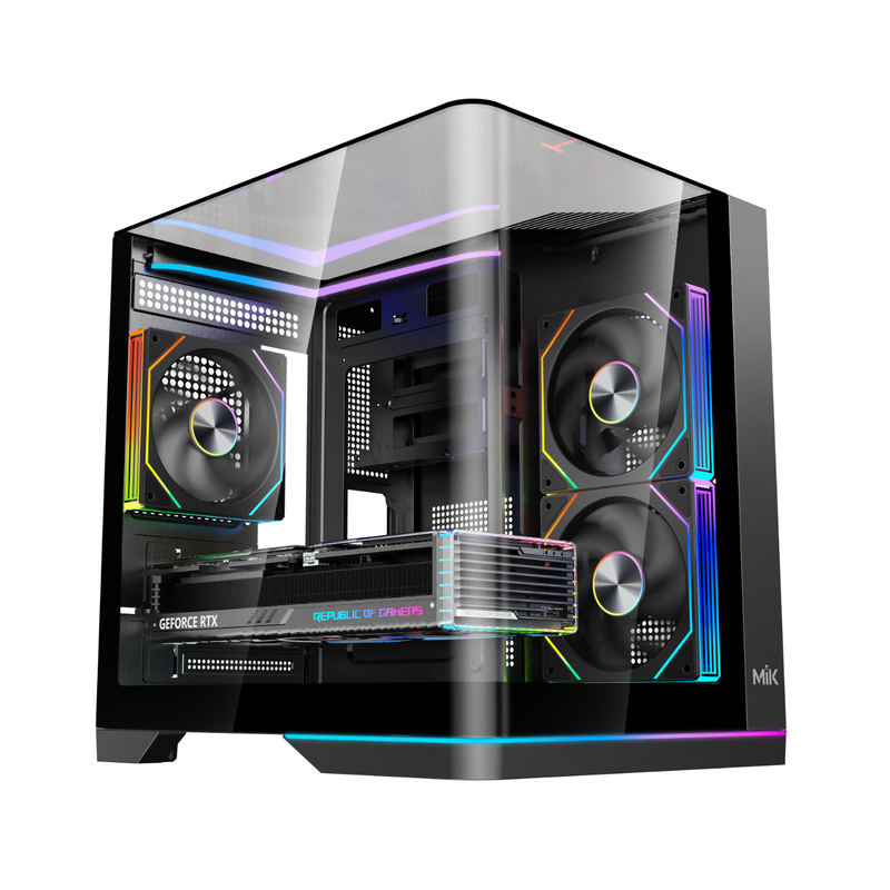 Vỏ case MIK G8 Nova X (M-ATX) Trần Kính (Không kèm Fan)