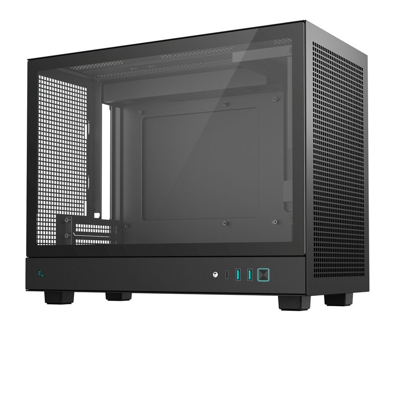 Vỏ case Deepcool CH160 Plus Micro ATX | không kèm Fan, Đen