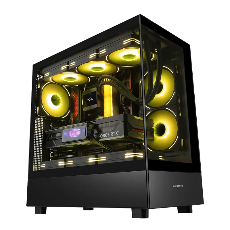 Vỏ Case Segotep Endura Pro+ Đen | Full-ATX, không fan