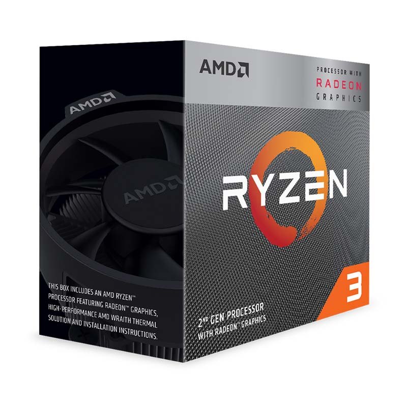 CPU Amd Ryzen 3 3200G Chính Hãng (3.6GHz turbo up to 4.0GHz, 4 nhân, 4 luồng, AMD AM4)