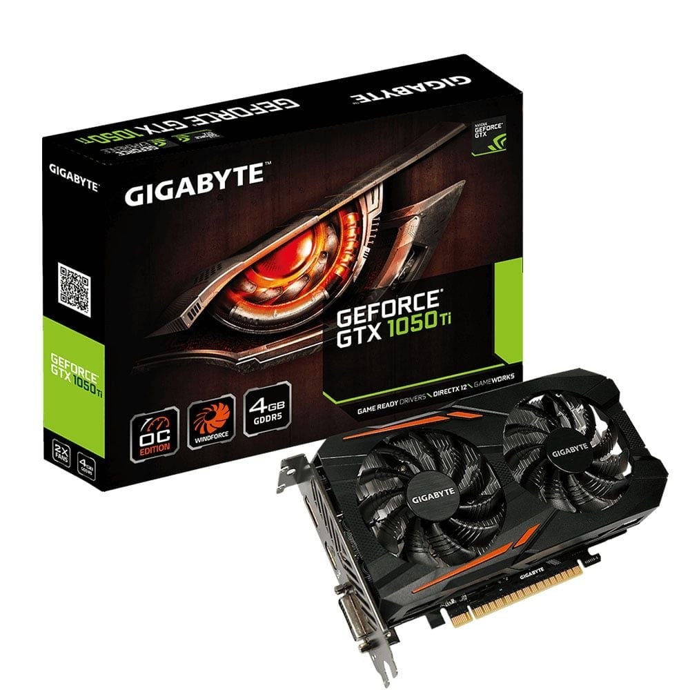 Card màn hình Cũ Gigabyte GTX 1050 Ti 4GB 2 Fan