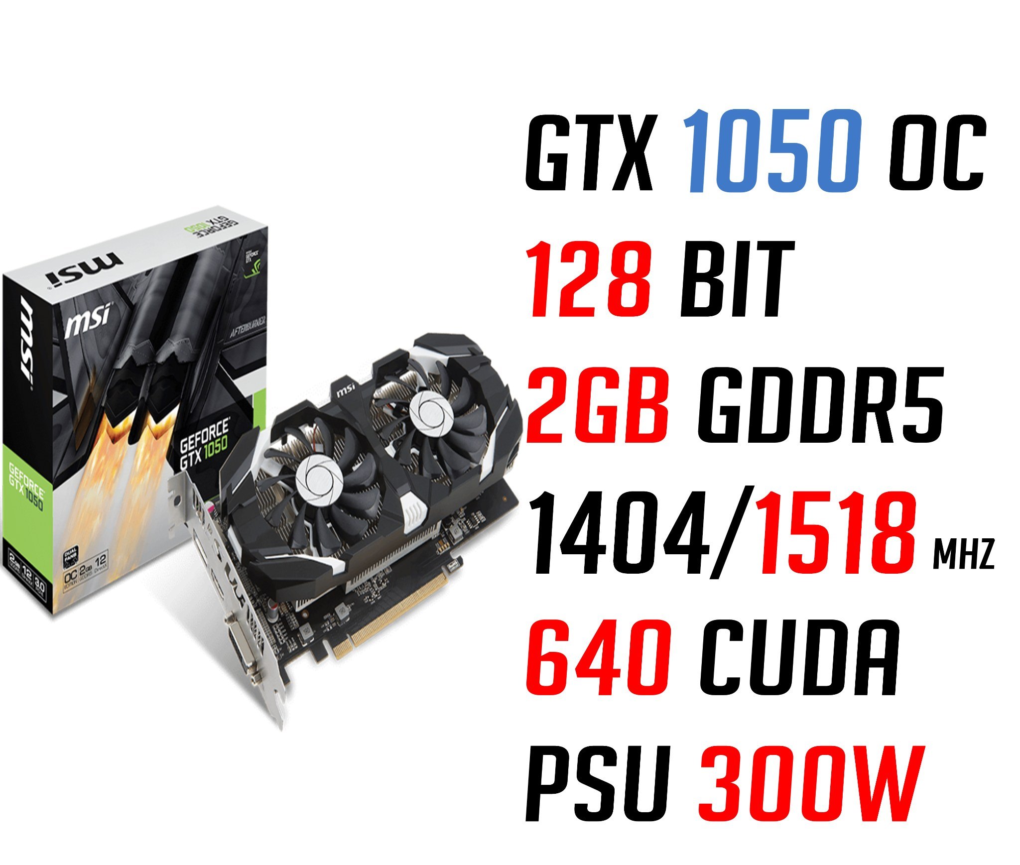 Card màn hình cũ MSI AERO 1050 2gb