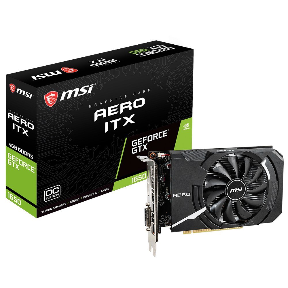Card màn hình cũ MSI GTX 1650 AERO ITX 4G OCV1