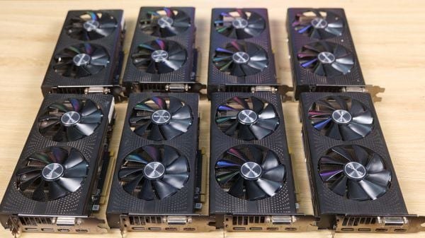 Card màn hình cũ Sapphire RX 580 Pulse 8GB 2 Fan