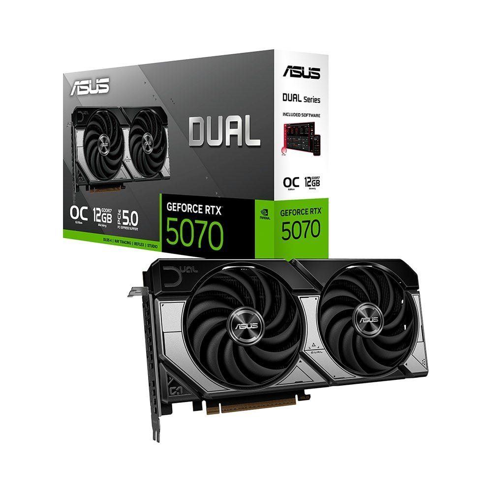 VGA RTX 5070 ASUS Dual OC 12GB GDDR7 thế hệ Blackwell