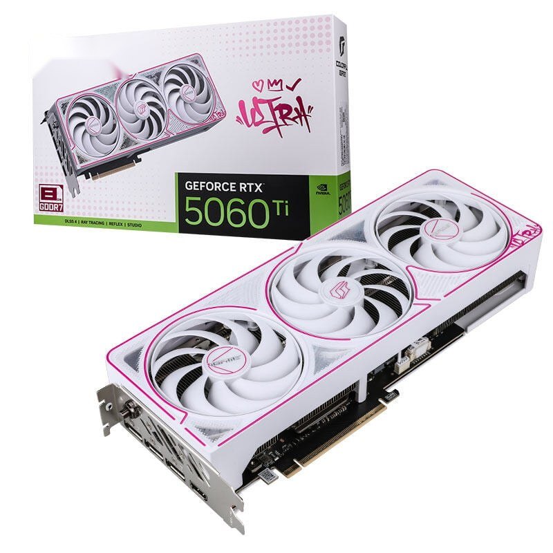 Card màn hình NVIDIA RTX 5060 Ti Colorful iGame Ultra W OC | 8GB GDDR7, 4608 CUDA, 600W