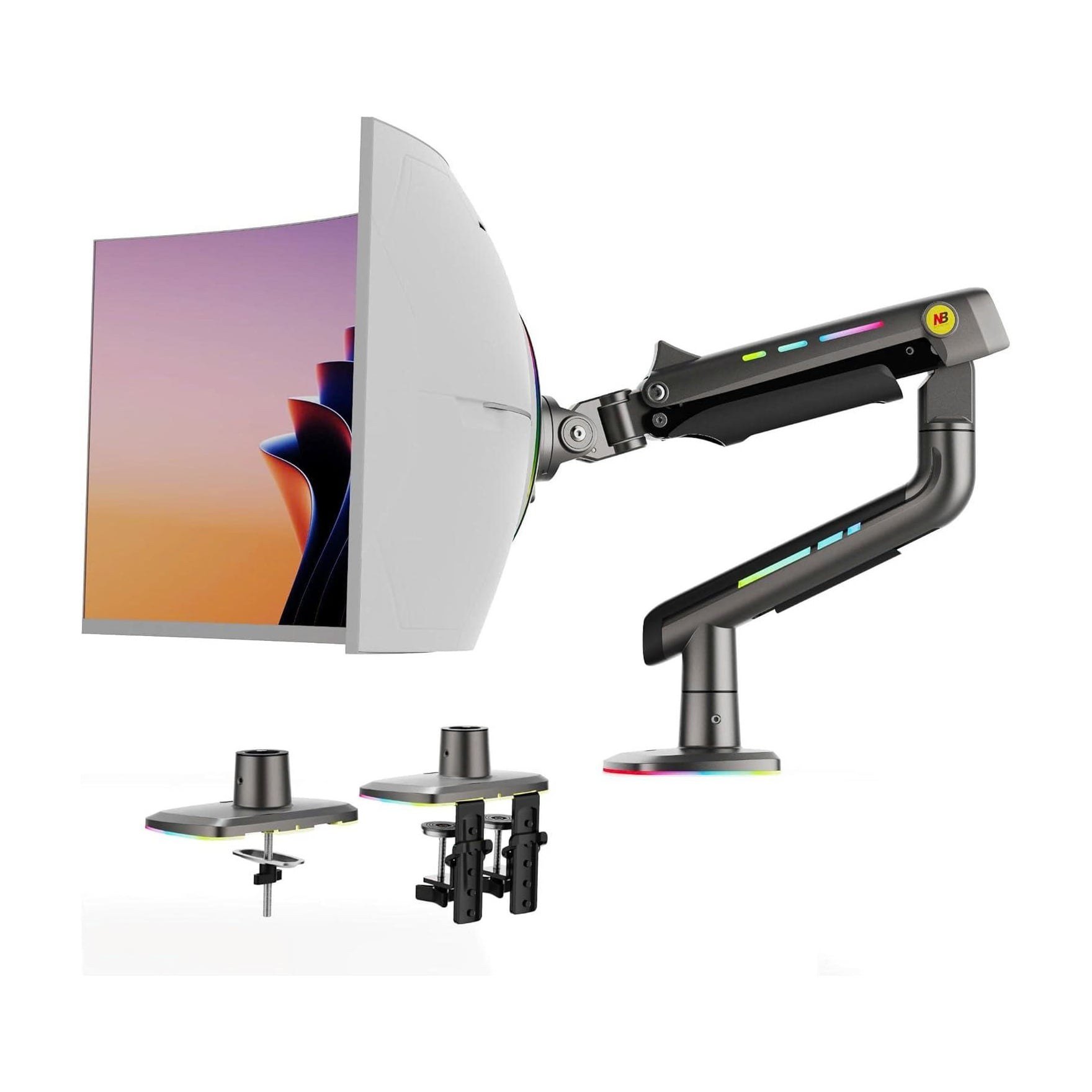 Giá Treo LCD Northbayou G60 Gaming, 32"-60", Màu đen xám, Led RGB