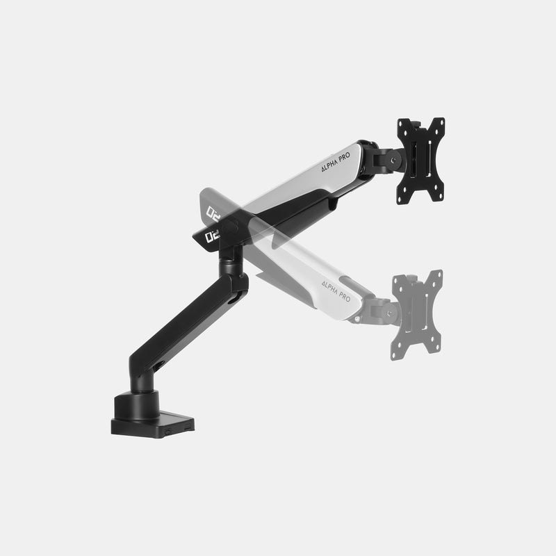 Giá treo màn hình HyperWork Alpha Pro - Đen bạc | 22 - 38 inch (GMA02)