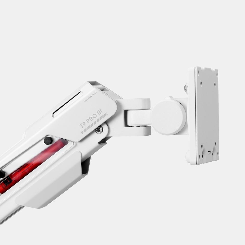 Giá treo màn hình HyperWork T9 Pro III Đơn 24-57 inch | Tải 2-30kg, Piston Hyperlift Max, VESA 200x200, Trắng
