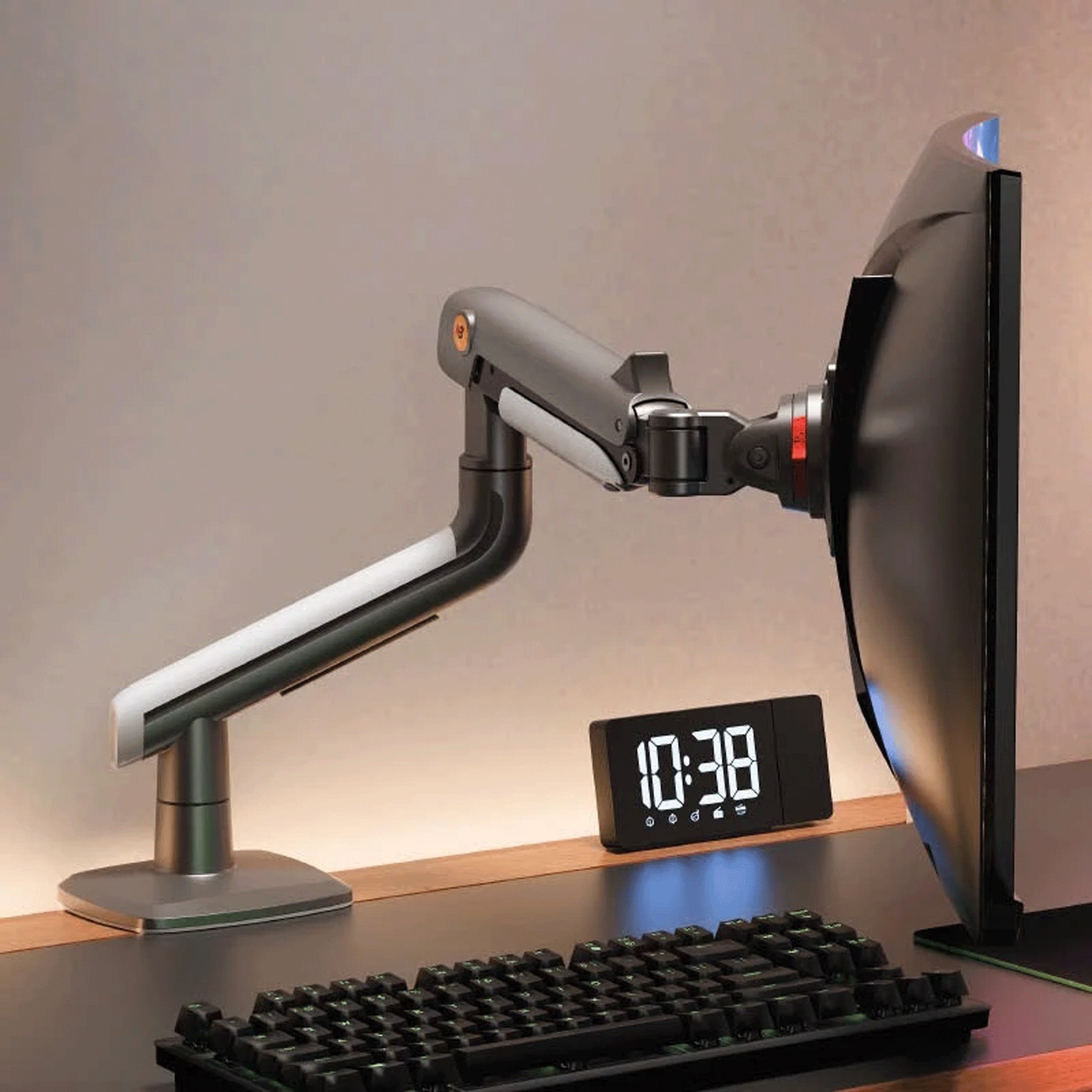 Giá treo màn hình North Bayou A5 Gaming - Đen xám | 27 - 50 inch