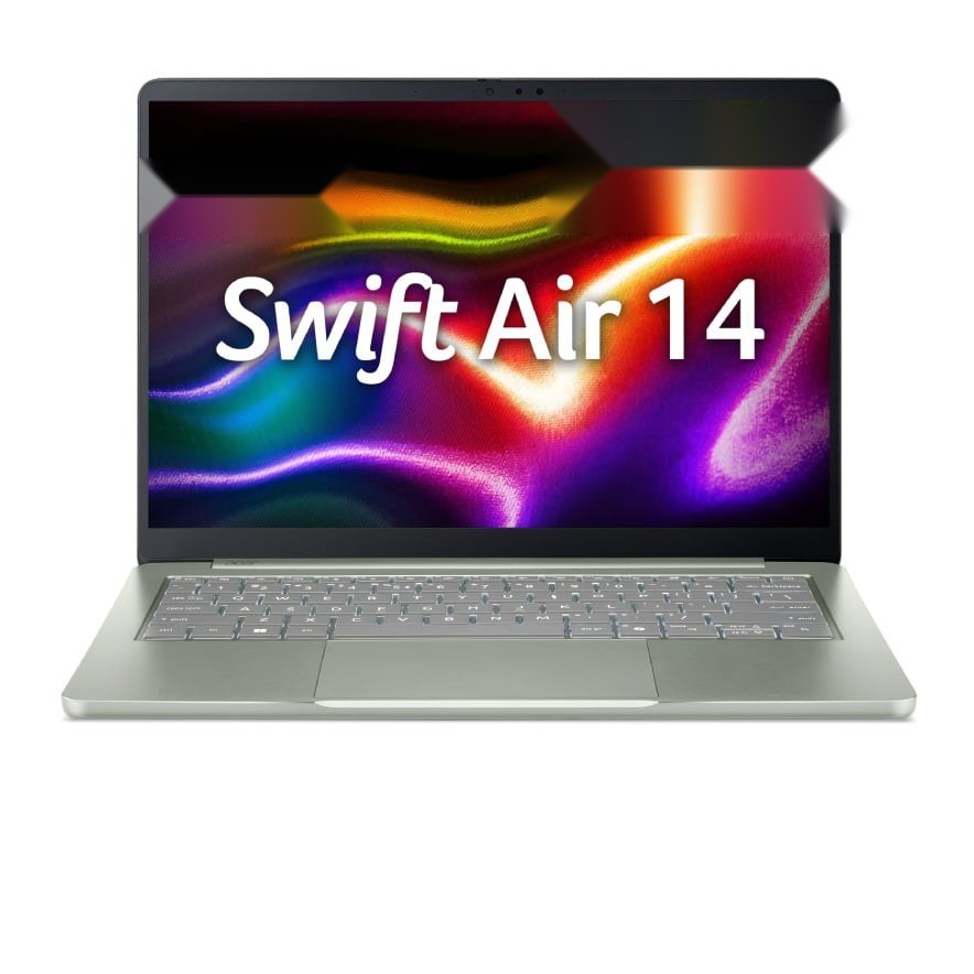 Laptop ACER Swift Air 14 SFA14-I31-34NF | C3 304, 12GB LPDDR5X, SSD 512GB, 14" WUXGA 120Hz IPS, Windows 11 Home, Xanh (NX.W49SV.001)