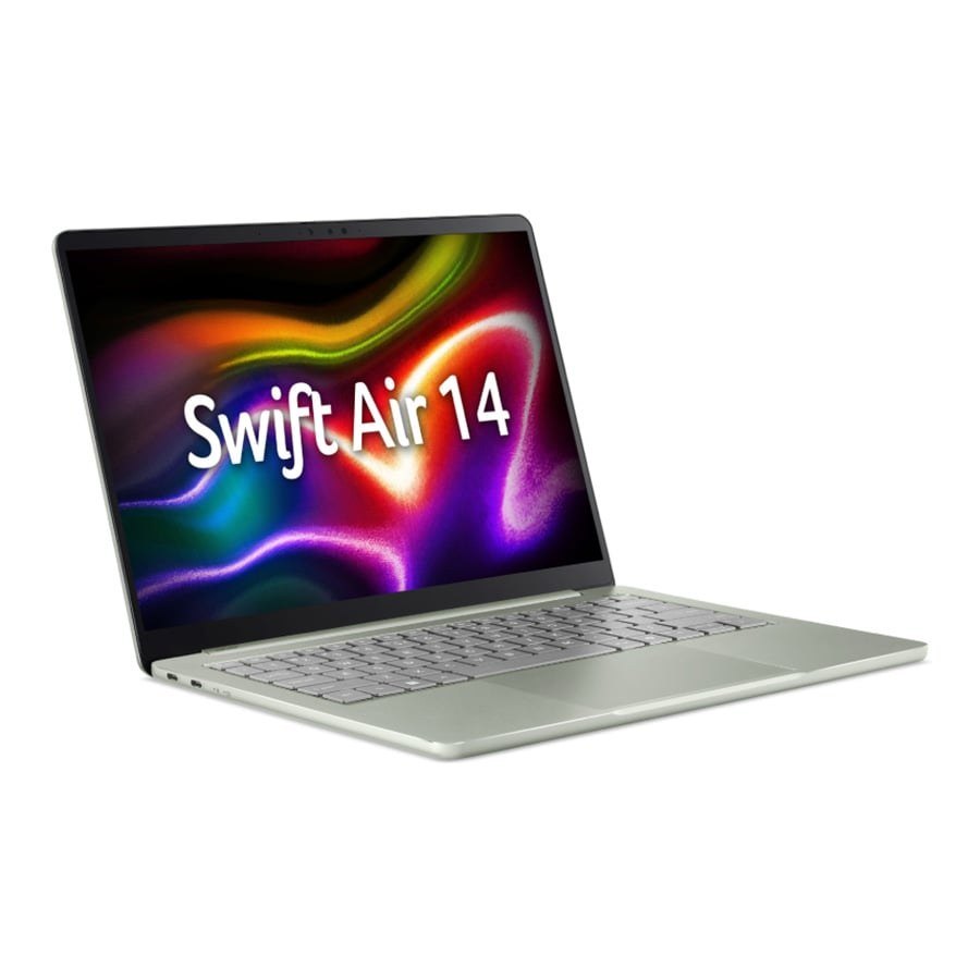 Laptop ACER Swift Air 14 SFA14-I31-34NF | C3 304, 12GB LPDDR5X, SSD 512GB, 14" WUXGA 120Hz IPS, Windows 11 Home, Xanh (NX.W49SV.001)