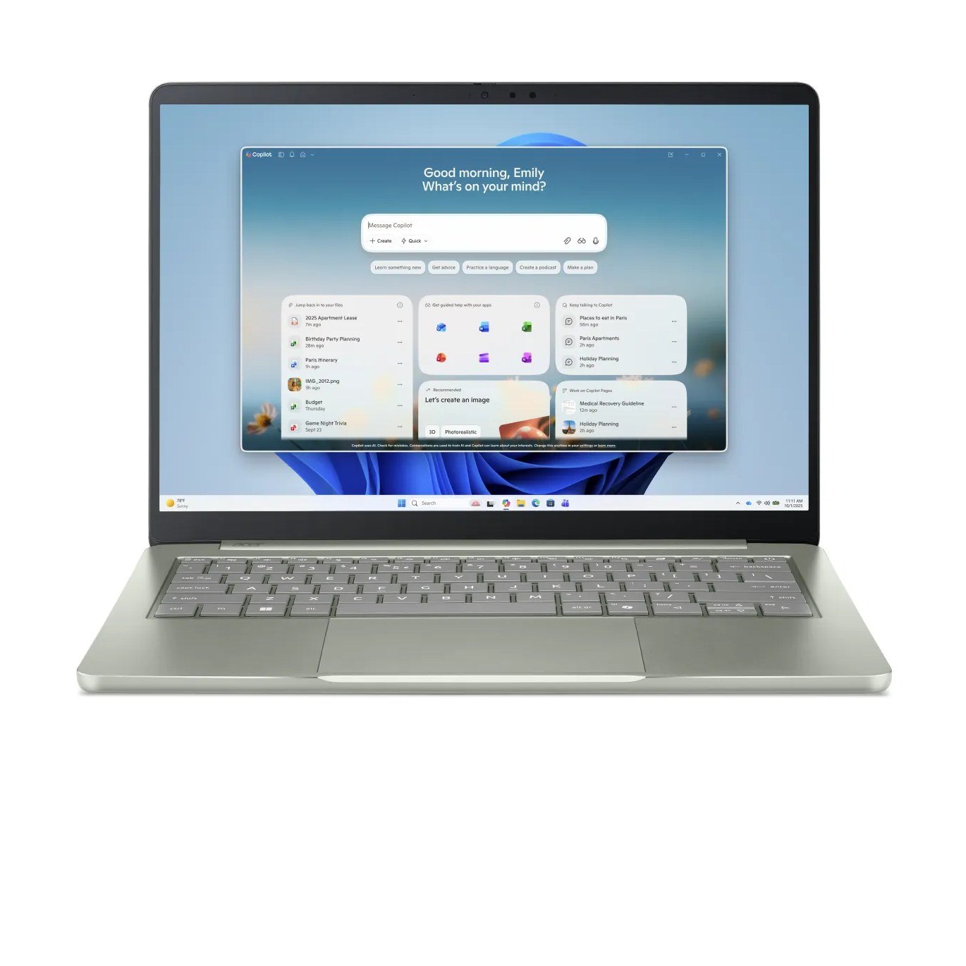 Laptop ACER Swift Air 14 SFA14-I31-52BV | C5-320, 12GB LPDDR5X, SSD 512GB, 14" WUXGA 120Hz IPS, Windows 11 Home, Xanh (NX.W49SV.002)
