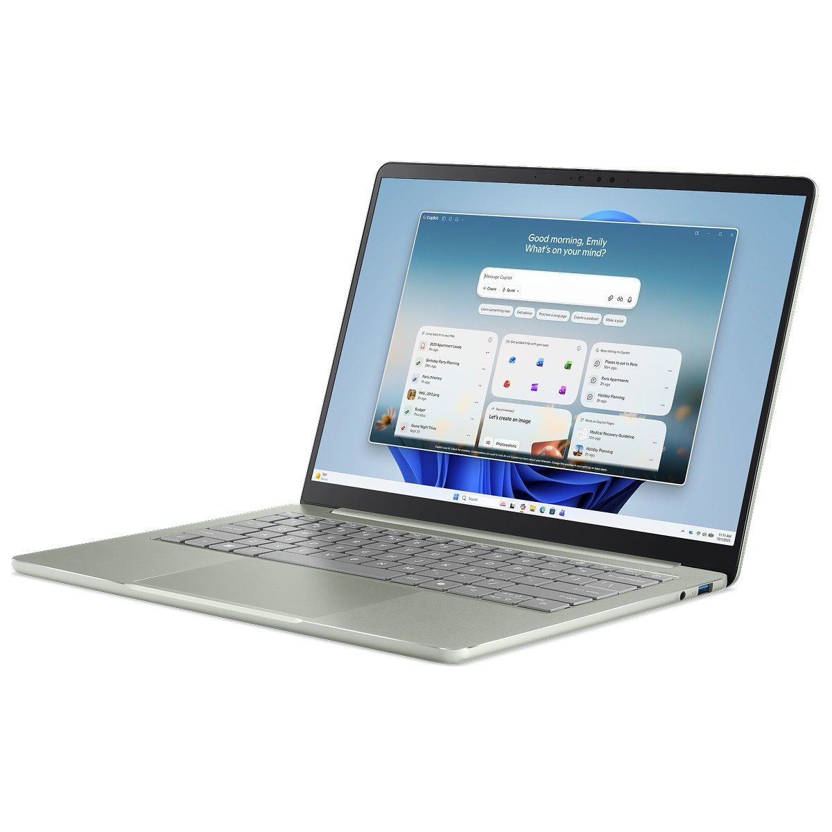 Laptop ACER Swift Air 14 SFA14-I31-52BV | C5-320, 12GB LPDDR5X, SSD 512GB, 14" WUXGA 120Hz IPS, Windows 11 Home, Xanh (NX.W49SV.002)