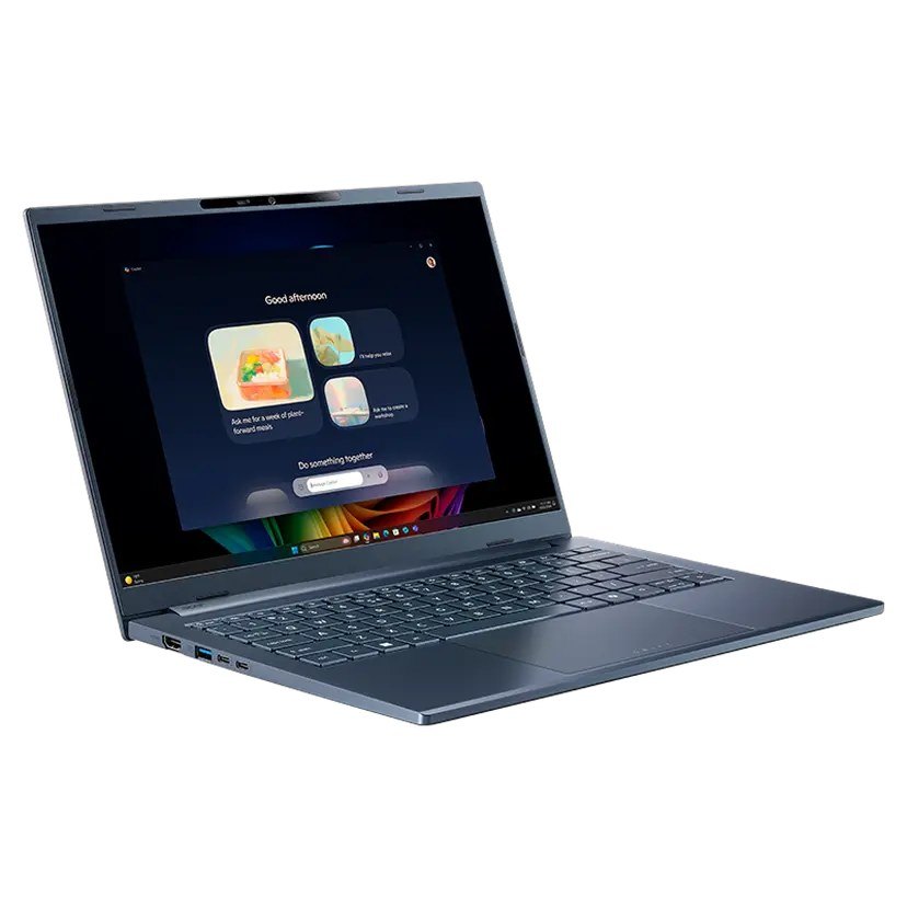 Laptop ACER Swift Go 14 AI SFG14-75-5264 | Ultra 5 226V, 16GB LPDDR5X, SSD 512GB, UMA, 14" FHD+ OLED, Win 11, Xanh (NX.JNBSV.001)
