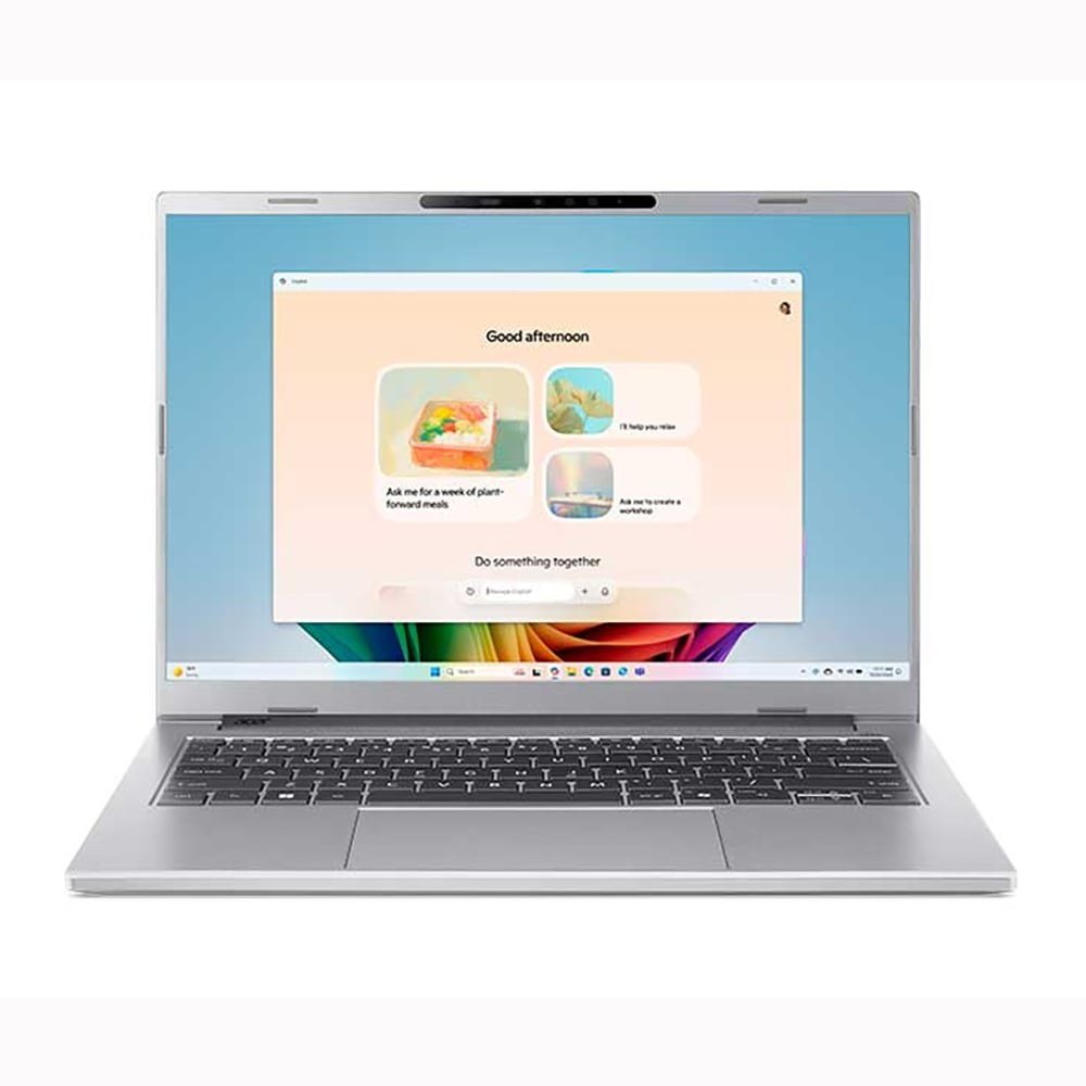 Laptop AI Acer Aspire 14 A14-61M-R9RA (NX.JL1SV.001) | Ryzen AI 5 340, 16GB DDR5, SSD 512GB NVMe, 14" FHD+, Win 11, Bạc