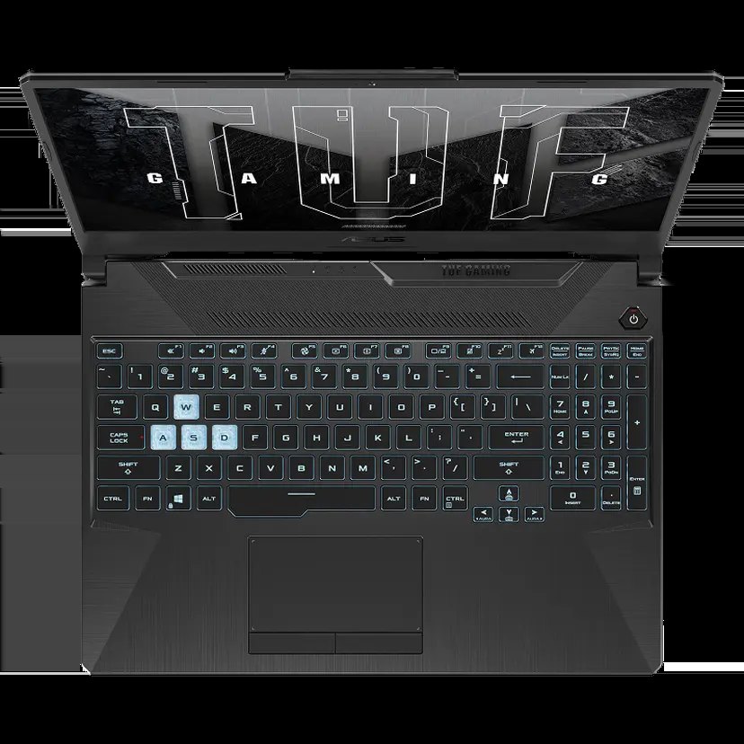 Laptop ASUS TUF Gaming FA506NCG-HN396W | AMD Ryzen 7 155, 8GB DDR5, SSD 512GB PCIe, 15.6" FHD IPS 144Hz, WF6, BT5.3, 3C48WHrs, Win 11 Home, RTX 3050 4GB, RGB, Đen
