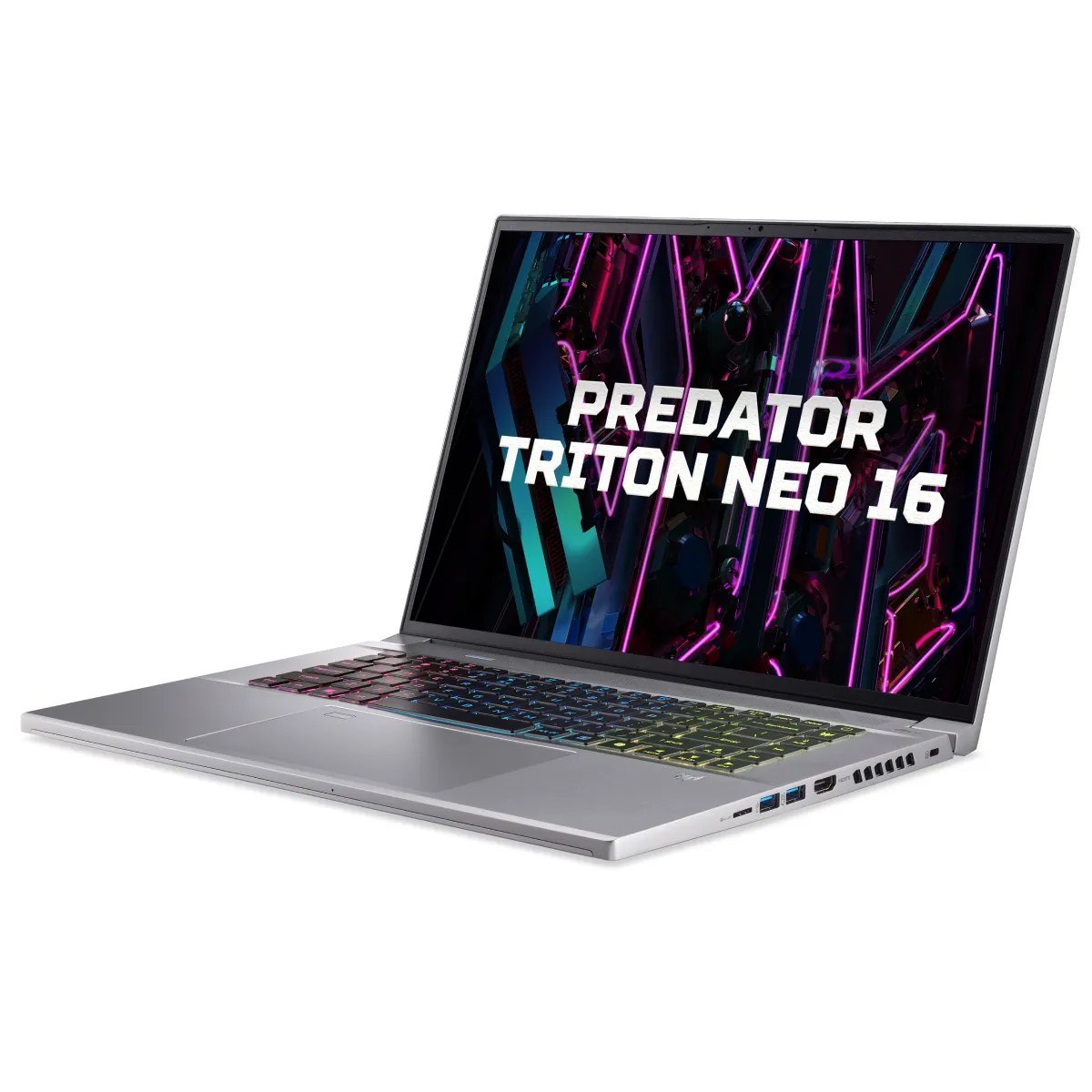 Laptop Gaming Acer Predator Triton Neo 16 PTN16-51-78JQ | U7-155H, 32GB LPDDR5X, SSD 2TB NVMe, RTX 4060 8GB, 16" 2.5K 240Hz, Win 11, Bạc.(NH.QPNSV.004)