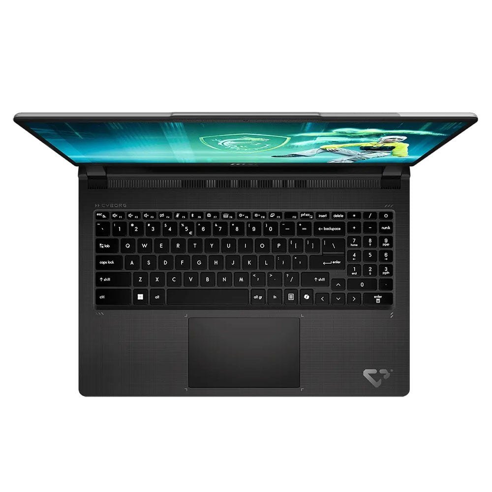 Laptop Gaming MSI Cyborg 15 C13WEO-417VN | i7-13620H, 16GB DDR4, SSD 512GB NVMe, RTX 5050 8GB, 15.6" FHD 144Hz, Win 11, Xám, Ba lô