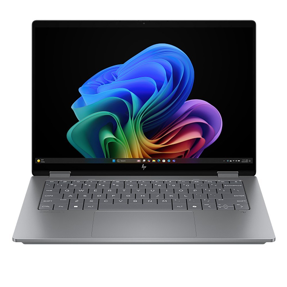 Laptop HP OmniBook X Flip 14-fk0082AU | Ryzen Al 7 350, 32GB LPDDR5x, SSD 1TB NVMe, 14" 2K Touch, Pen, AMD Graphics , W11H+Office, Bạc (BZ7N8PA)