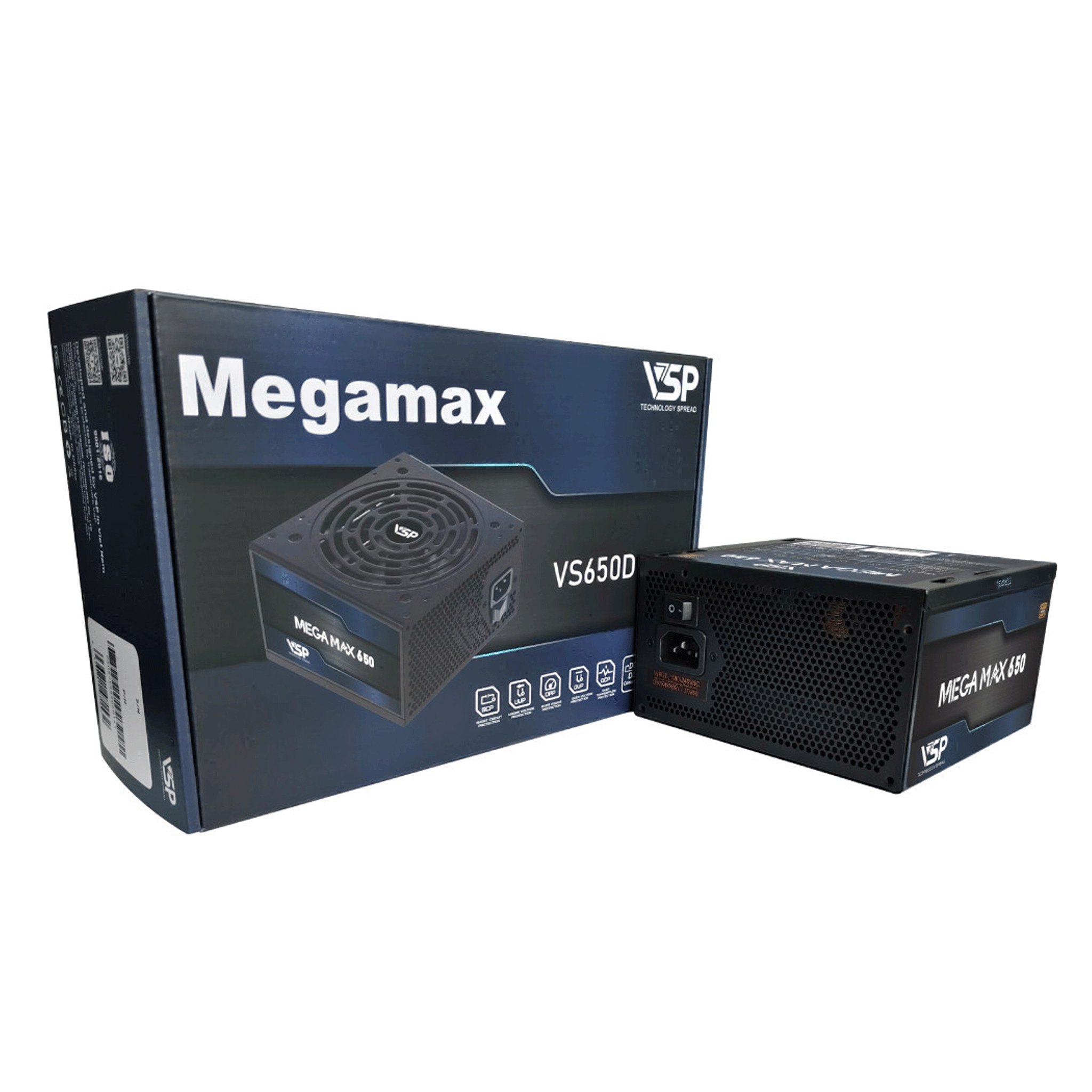 Nguồn Máy Tính VSP VS650D 650W | Non Modular, ATX