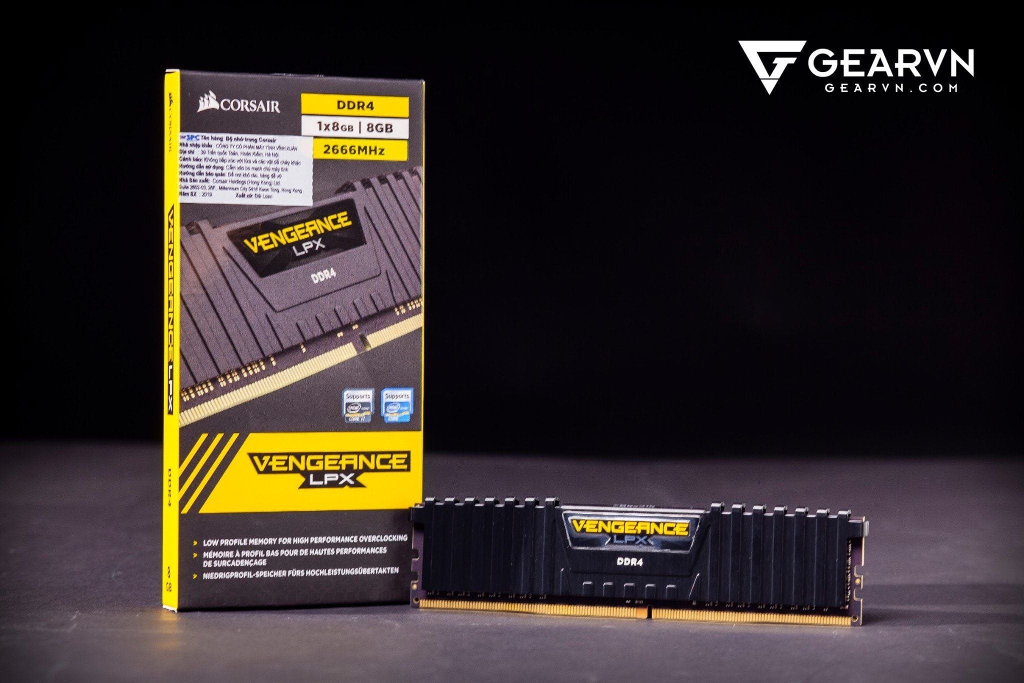 Ram 4 8G bus 2666 Corsair Vengeance Lpx Tản Nhiệt Cũ