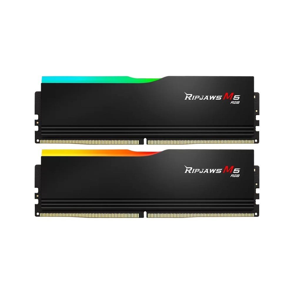 Ram GSkill Ripjaws M5 RGB 32GB - Black | 16GB x 2, DDR5, 6400MHz (F5-6400J3648F16GX2-RM5RK)