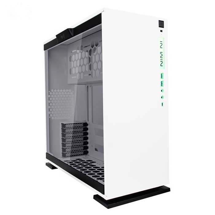 Vỏ case InWin 303C White ATX Mid Tower Tempered Glass trắng