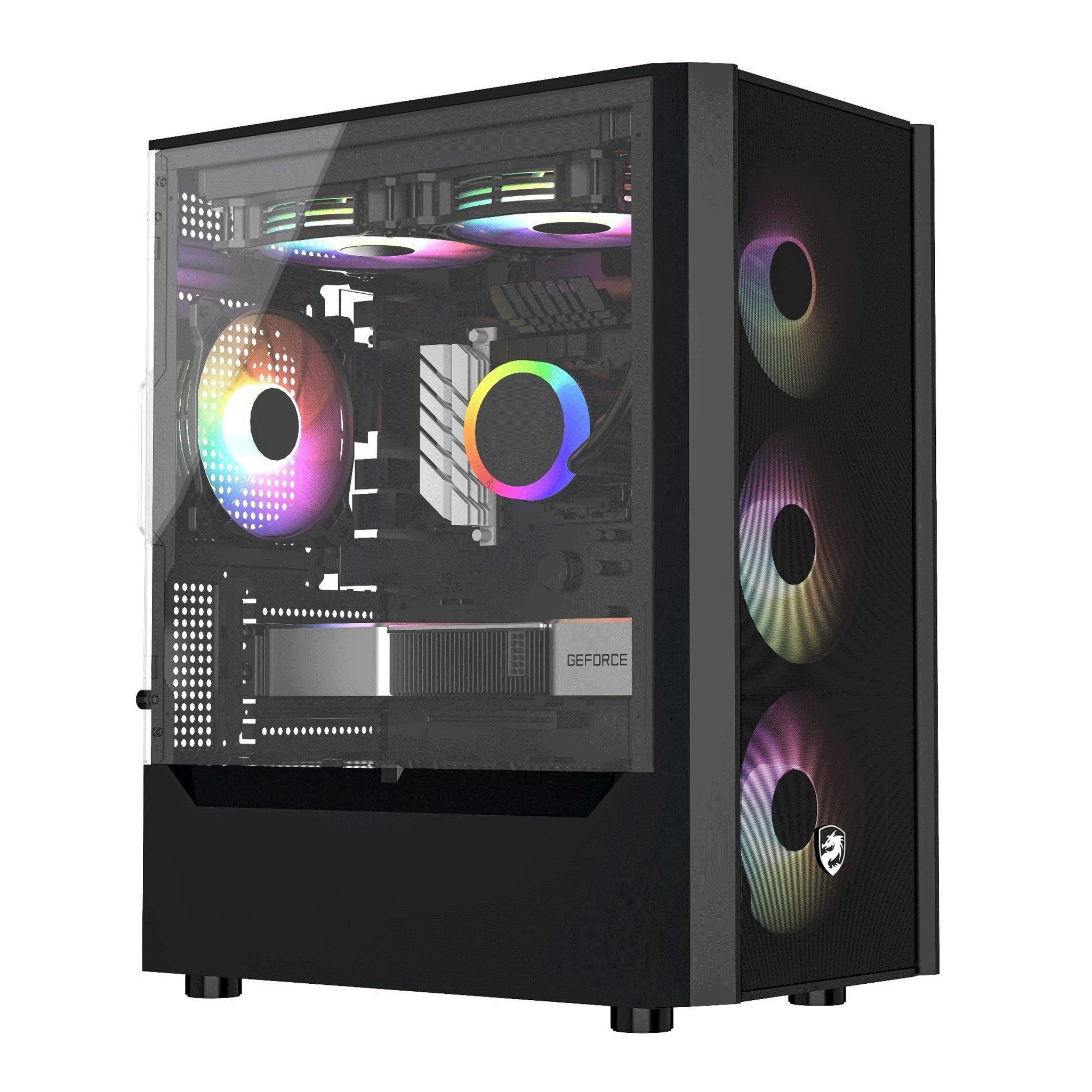 Thùng máy Vitra Cruise AX3 Micro ATX kèm 4 fan RGB