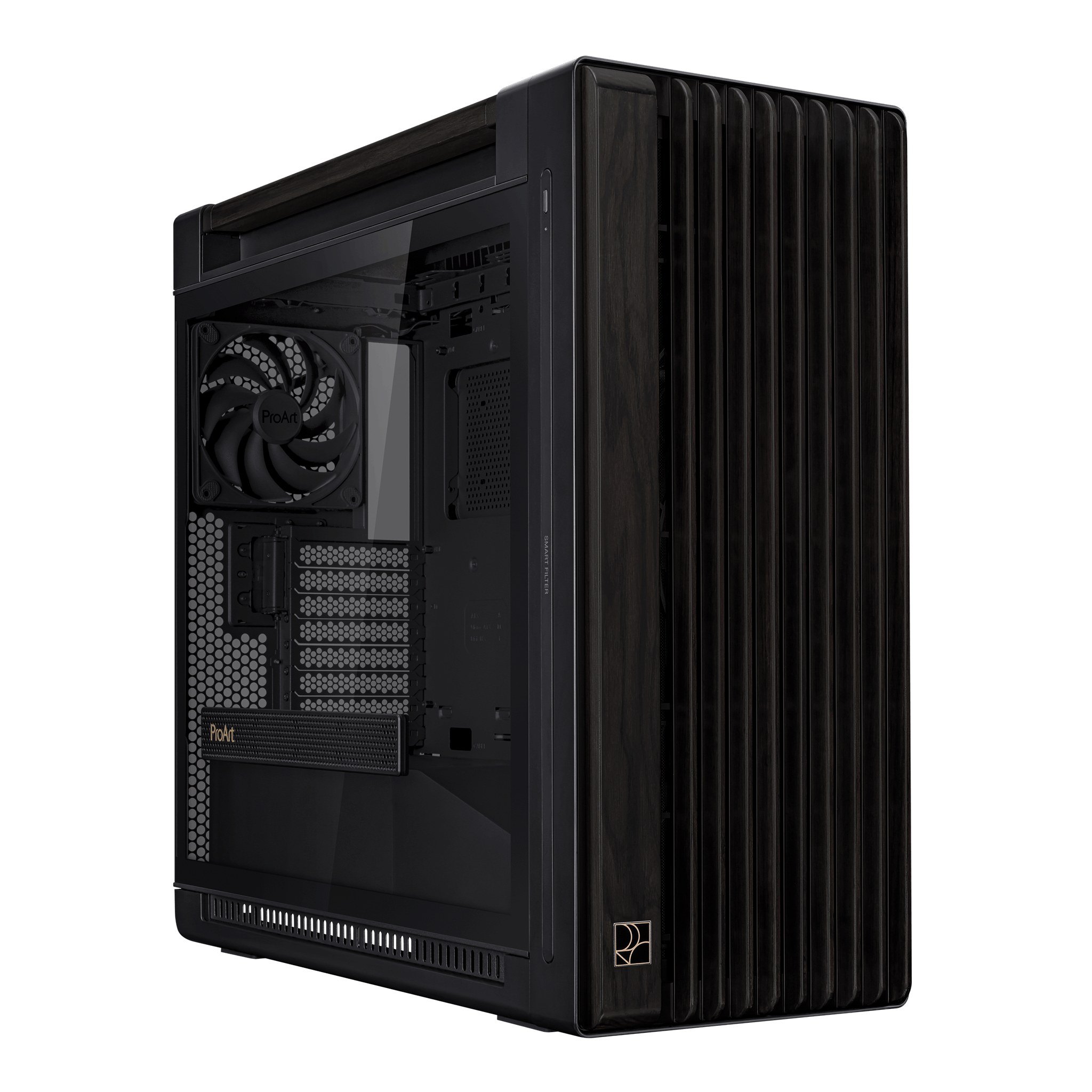Vỏ Case ASUS ProArt PA602 Wood Edition – thiết kế gỗ kính độc đáo