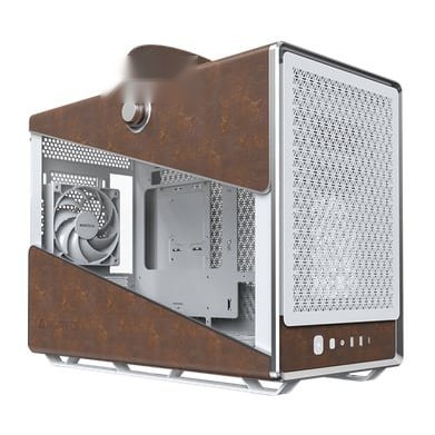 Vỏ Case Montech Heritage Pro Mini PC màu trắng, kèm sẵn 4 fan