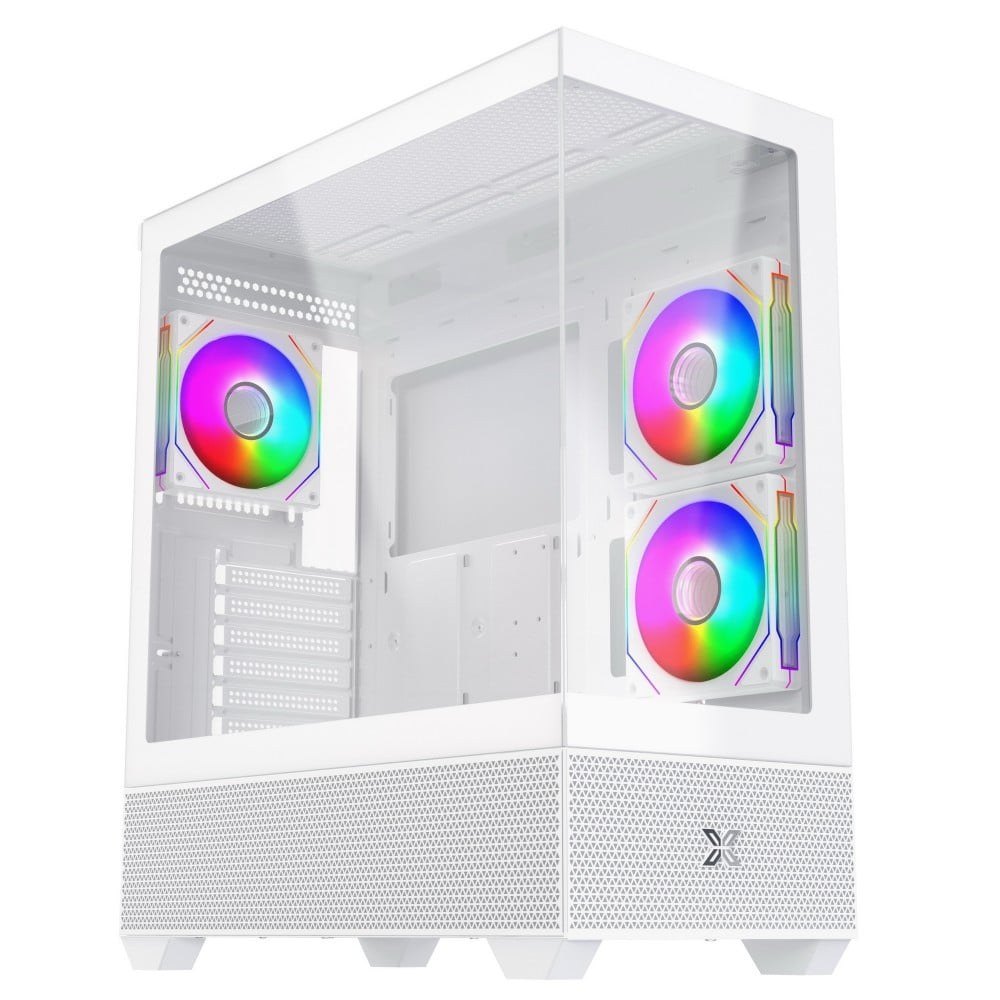 Vỏ Case Xigmatek Alphard ATX - Trắng | Kèm sẵn 3 fan (EN 43826)