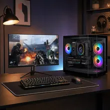 Bộ PC Gaming  Ryzen 5 5500 | RAM 16GB | RX 6500  | Màn Hình 24in