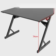 Bàn Gaming Centaur Trigger Desk | Chữ Z, 120 x 60cm, Khung đen, Mặt đen