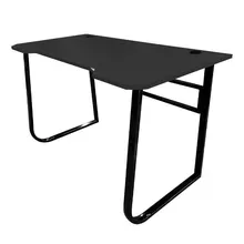 Bàn Gaming chữ U 1m4 | Khung đen, mặt đen