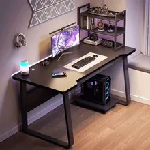 Bàn Gaming chữ U 1m4 | Khung đen, mặt đen