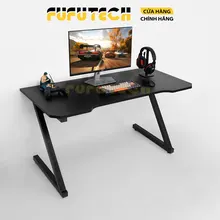 Bàn gaming chữ Z 1m2 | Khung thép sơn tĩnh điện, Mặt bàn MDF phủ melamine, Đen
