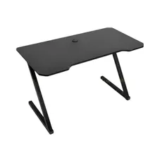 Bàn Gaming chữ Z 1m4 | Khung đen, mặt đen
