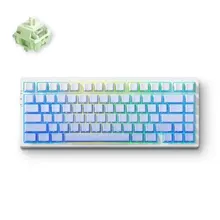 Bàn Phím Cơ Gaming Không Dây Mchose G75 Pro Arctic Snow Matcha Latte | Tri-Mode, Matcha Latte Switch, Pin 8000mAh (G75-12A)