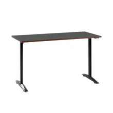 Bàn văn phòng HyperWork Core Desk - 1m2 | Khung trắng, mặt bàn đen