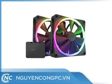 Bộ 2 Fan NZXT F140RGB BLACK - TWIN