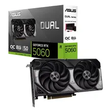 Card màn hình ASUS Dual GeForce RTX 5060 8GB GDDR7 OC Edition - A (DUAL-RTX5060-O8G-A) | 3840 CUDA, PCIe 5.0