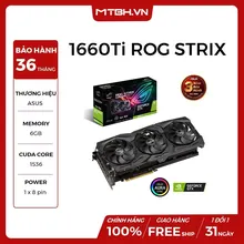 Card màn hình cũ Asus ROG Strix GTX 1660 Ti O6G Gaming